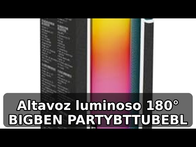 Vídeo relacionado con BIGBEN Altavoz inalámbrico luminoso Premium PARTYBTIPMS2