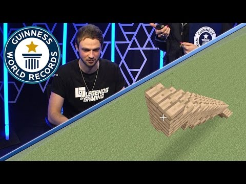Ali-A's Minecraft Challenge: tallest staircase - Guinness World Records