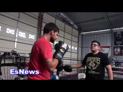 UFC Star Pantera Rodriguez Working Mitts At RGBA