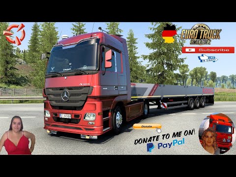 Euro Truck Simulator 2 (1.40 Beta) Mercedes Actros MP2/MP3 V6 sound Fmod [1.40] + DLC's & Mods