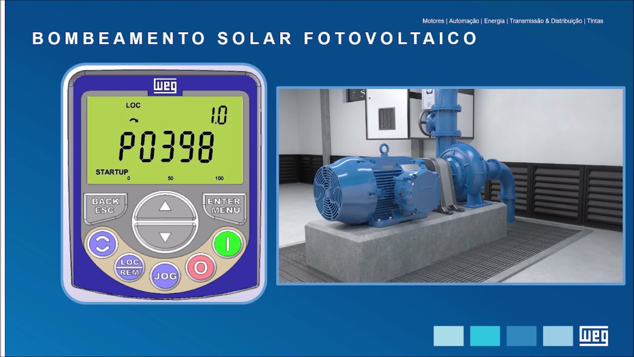 WEG Solar – Parametrizando o Inversor CFW500 Solar Drive