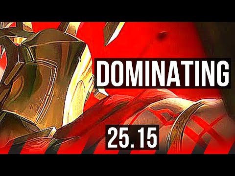 PANTHEON vs FIORA (TOP) | 6 solo kills, 700+ games, Dominating | KR Master | 25.15