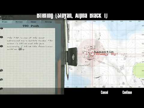 Operation Flashpoint Mission Editor Briefings