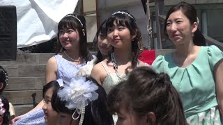 女子高生の藍染めファッションショー③