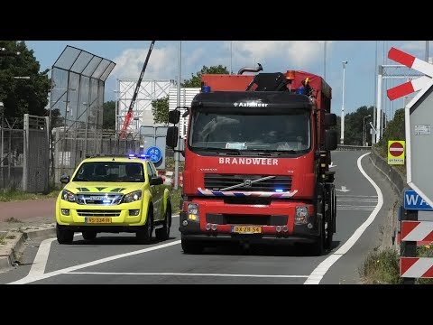 🇳🇱 | Brandweer met Spoed naar een Grote brand in Amsterdam bij Afvalverwerker Renewi 09-07-2019