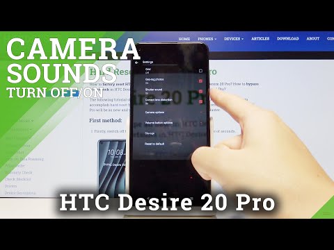 How to Enable Camera Shutter Sound in HTC Desire 20 Pro