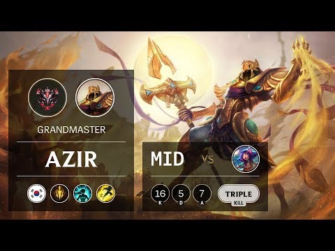 Azir Mid vs Neeko - KR Grandmaster Patch 9.15