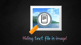 Hiding text file inside an image (Kali Linux) (Steganography)