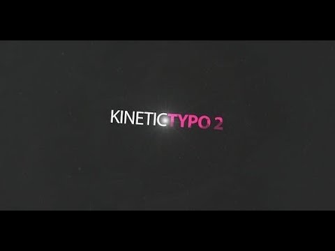 Apple Motion Template: Kinetic Typo 2 + Free Download