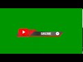 No Copyright  Green Screen Subscribe Button And bell icon