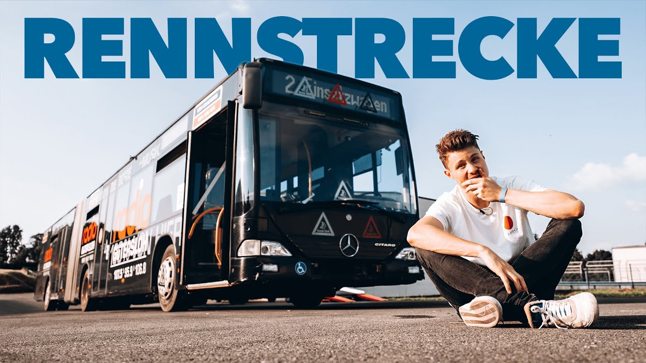 Ich fahre einen LINIENBUS auf der Rennstrecke