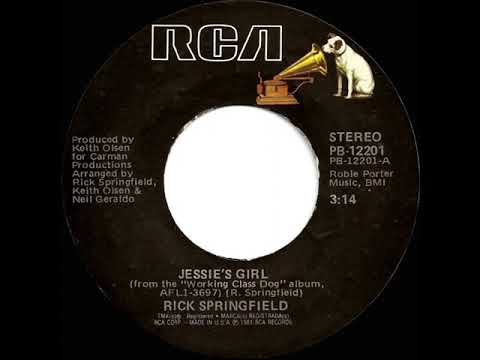 1981 HITS ARCHIVE: Jessie’s Girl - Rick Springfield  (a #1 record--stereo 45)