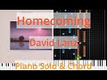 🎹Homecoming, Solo & Chord, David Lanz, Synthesia Piano