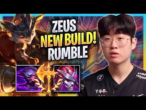 ZEUS TRIES NEW RUMBLE BUILD! - T1 Zeus Plays Rumble TOP vs K'sante! | Season 2023