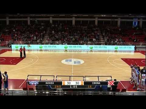 ABA Liga 2014/15, Round 11 match: Igokea - Cibona (6.12.2014)
