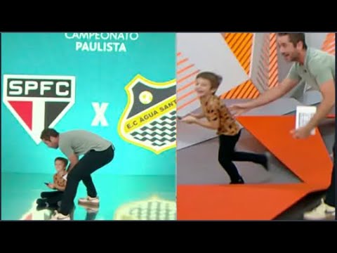 Filho de Andreoli invade estúdio e desespera pai 'Deu até calor'