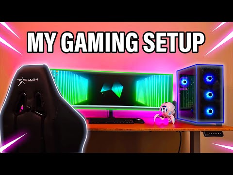 My Ultimate Gaming Desk Setup! Featuring the Skytech Chronos!