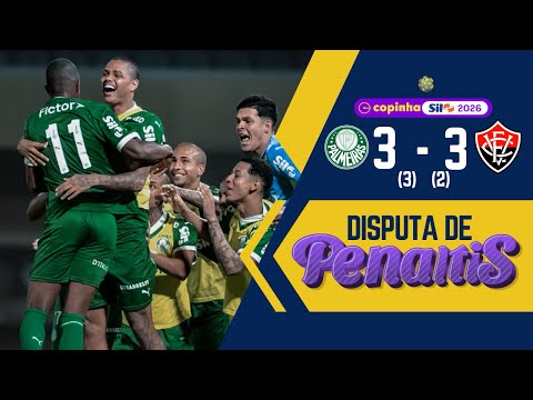 PALMEIRAS 3 (3) x (2) 3 VITÓRIA | DISPUTA DE PÊNALTIS