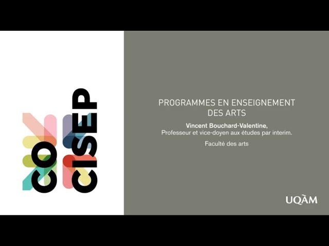 Programmes en enseignement des arts