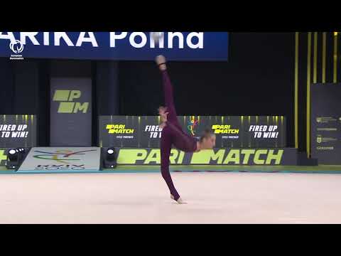 Polina KARIKA (UKR) - 2020 junior European Champion, ball