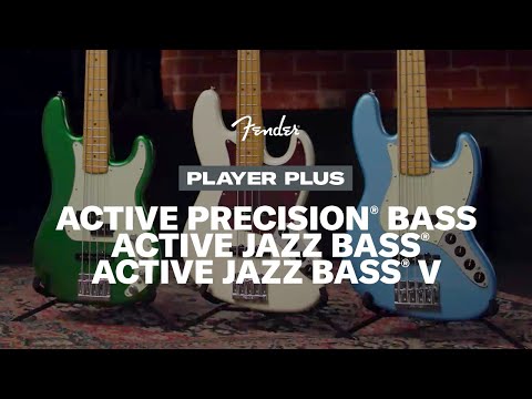 Fender Player Plus 4-String Maple Fingerboard Jazz Bass (Right-Handed, Olympic Pearl)