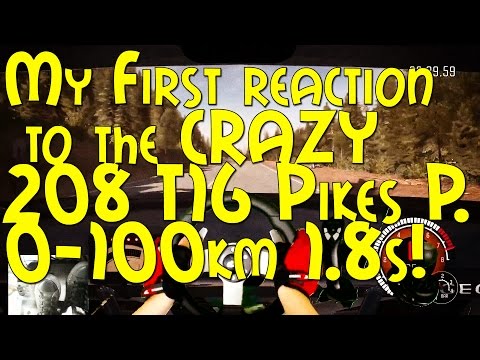 My First Reaction to the CRAZY Peugeot 208 T16 Pikes Peak! COOL Immersive Wheel and Pedal Cam!