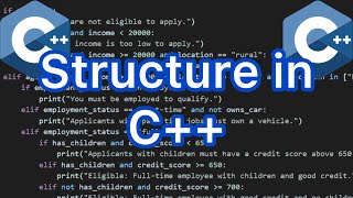 Learning about structures in C++