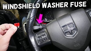 DODGE DART WINDSHIELD WASHER PUMP FUSE LOCATION REPLACEMENT | WINDSHIELD WASHER NOT WORKING