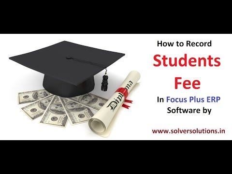 Fees installment receipt entry video