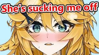 SHE'S SUCKING ME OFF RIGHT NOW!