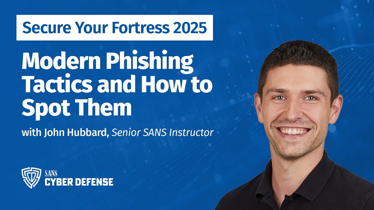 Video thumbnail: Modern Phishing Tactics and How to Spot Them