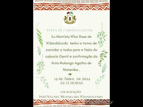 kizomba de Caboclo gentil e confirmação de Kota Mukongo Ágata