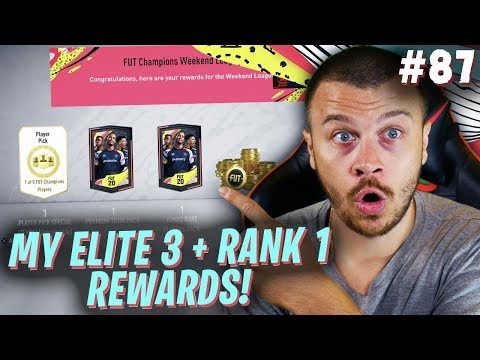 FIFA 20 MY ELITE 3 FUT CHAMPIONS AND RANK 1 DIVISION 1 RIVALS REWARDS!