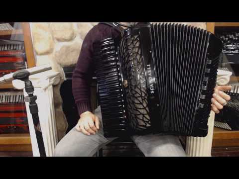 SCANAIRVILLMMAB - All Black Scandalli Air VI Piano Accordion LLMM 41 120 $12999
