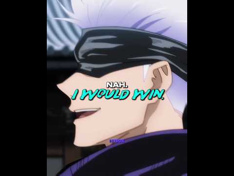 When Gojo Said "Nah I'd Win" his Famous Lines 💀🥶 | #jujutsukaisen #jjk #gojo #gojosatoru #anime