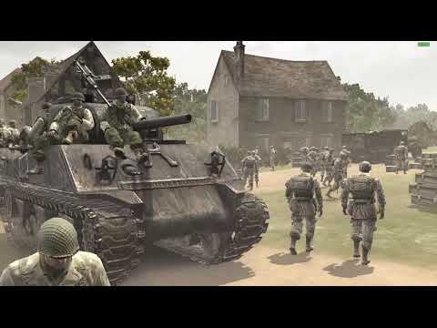Company Of Heroes Walkthrough Part #4 Carentan Counter Attack (Invasion Of Normandy) (2/2)