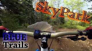 Riding all of the intermediate level trails at SkyPark