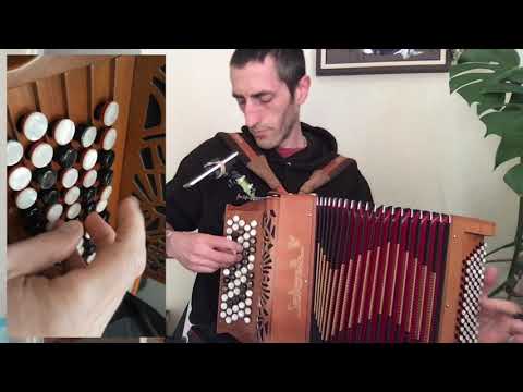 Three English Morris Tunes in G played on a Saltarelle Bourroche chromatic  button accordion