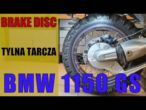 BMW R 1150 GS new rear NG Brake Disc. Quick replacement of EBC brake discs and pads