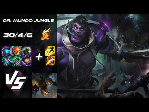 JUNGLE Dr. Mundo vs Fiddlesticks - NA Grandmaster Patch 14.21