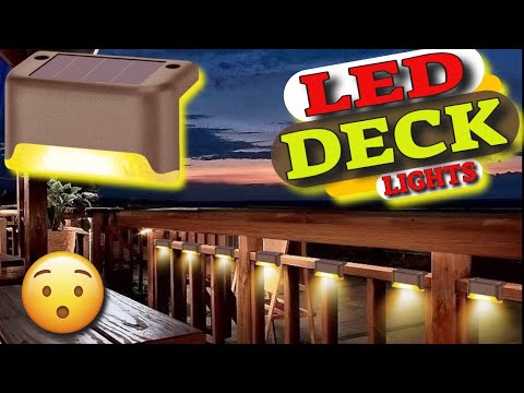 Illuminate Outdoor Step Lights: Solar Waterproof LED Solar Lights for Outdoor Stairs, Step Light