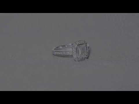 鑽石戒指│祖母綠鑽車工│光影純粹 Dreamy light│亞帝芬奇