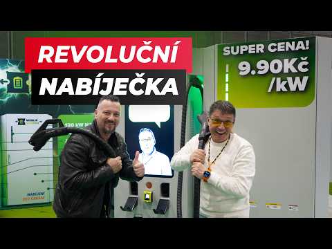 Konec čekání u nabíječek EV? Mobilní baterka z veletrhu Amper mění pravidla hry