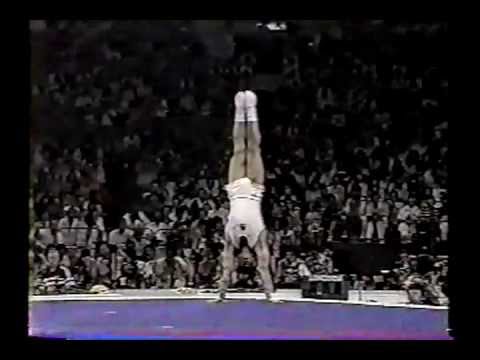 Lou Yun (CHN) - 1988 Olympics - Team Optionals - Floor Exercise