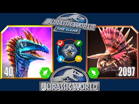 SEGNOSUCHUS vs NASUTOCERATOPS 2000+ | JURASSIC WORLD THE GAME