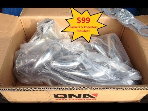Budget LS Swap $99 Ebay Stainless Headers (Loud Straight Pipe Clip)