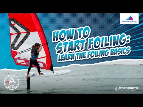 START WINDSURF FOILING | First Flights | Foiling Up And Down Wind | Foil Gybe
