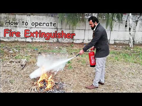 How to use Fire extinguisher in hindi/urdu | fire safety training
