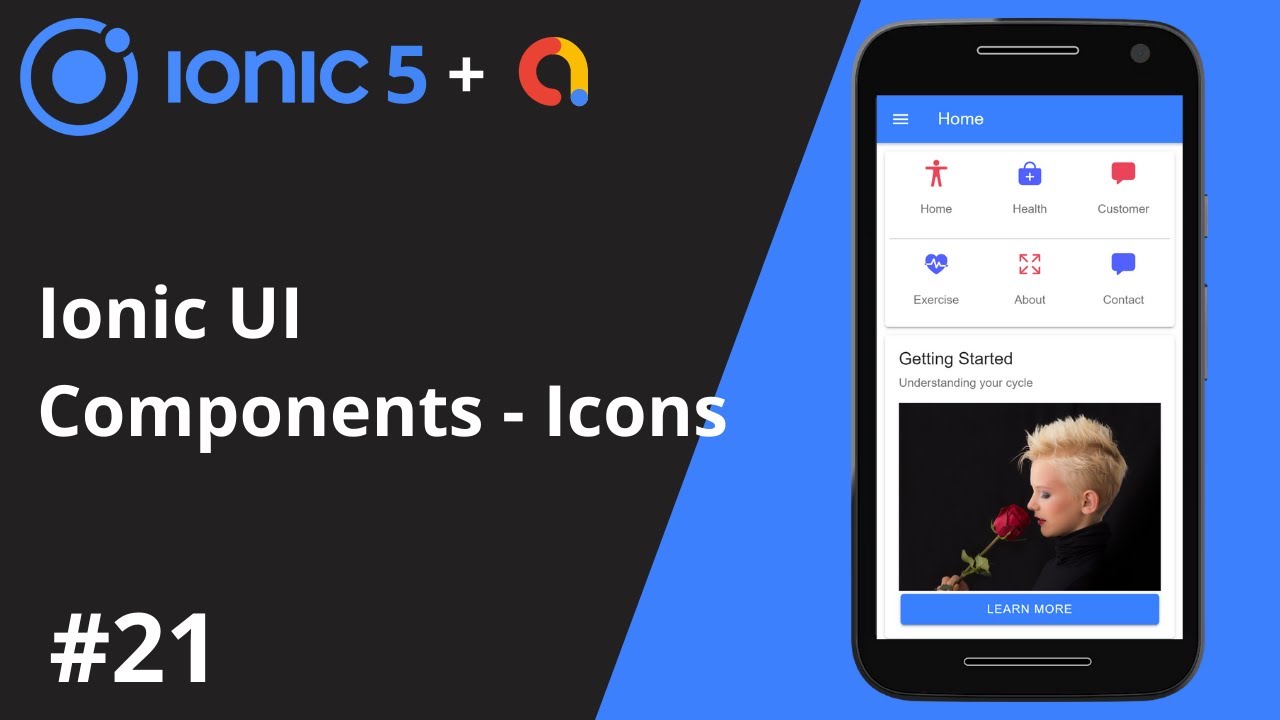 Ionic 5 Tutorial #21 - Ionic UI Component - Icons