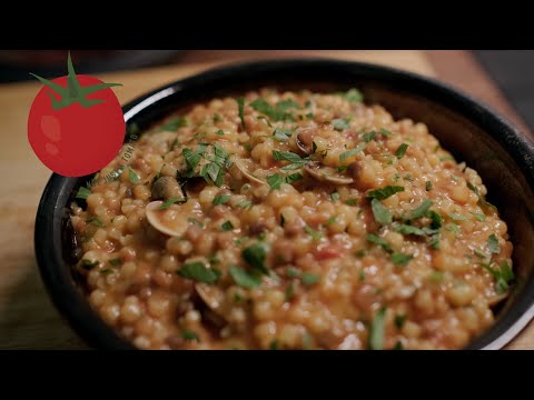 Fregola con Vongole | Fregola Sarda with Vongole Clams | Seafood Fregola